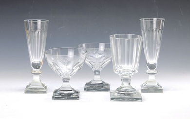 drinking glass convolute of around 1870, German,...