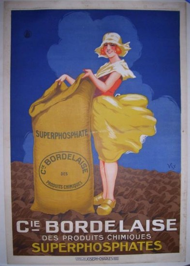 CIE Bordelaise Vintage French Art Deco Poster - Printed