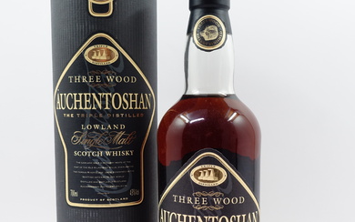 1 bouteille WHISKY AUCHENTOSHAN 3 Wood. Triple distilled. Lowland Single Malt Scotch Whisky
