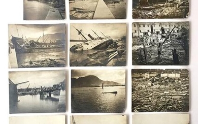 10. ARCHIVE COLLECTION OF 13 PHOTOGRAPHS FROM 1906 HONG KONG TYPHOON