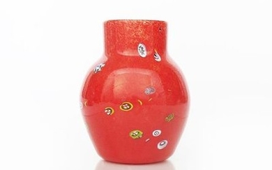 A rare Moncrieff's Monart Ware vase, milky off whi…