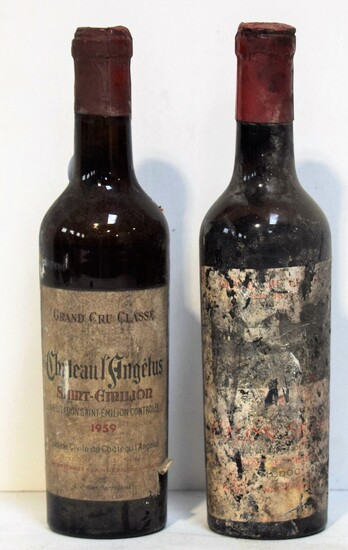 1/2 bouteille de Château CALON-SEGUR, Grand Cru Classé, Saint Estéphe, rouge, 1951 ou 1961 (illisible),...