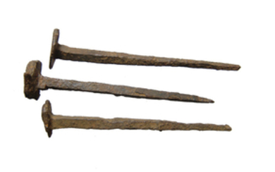 A group of 3 nice iron nails, Roman Britain