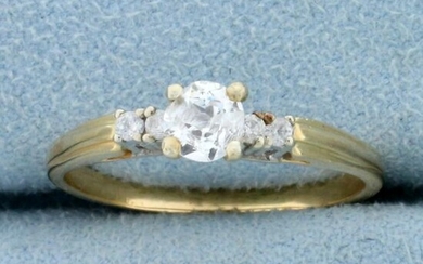1/2ct TW Diamond Engagement Ring in 14k Yellow Gold