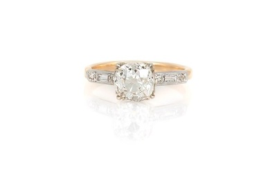1.67 Carat Art Deco Engagement Ring