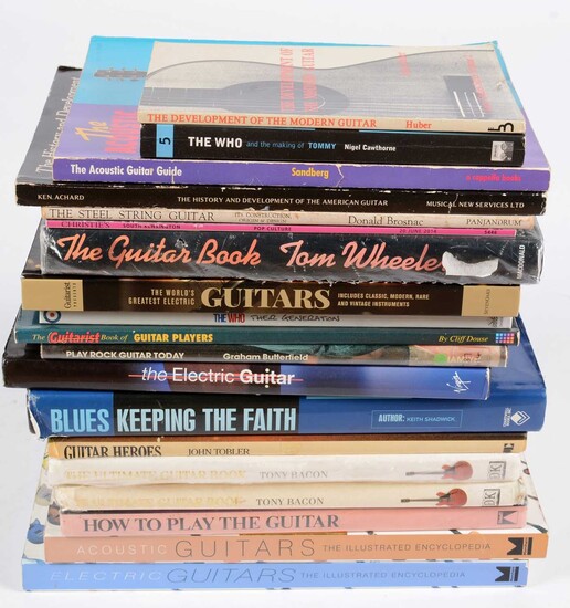18 Guitar reference books and catalogues