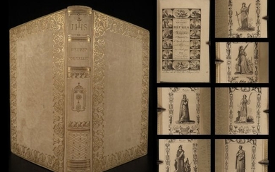 1830 FINE BINDING Catholic Book of Hours Engravings