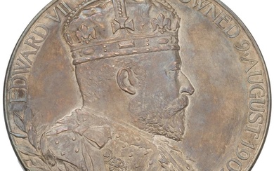 1902 King Edward VII official Royal Mint large silver corona...