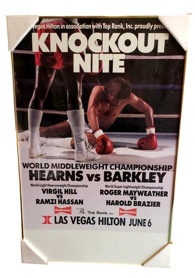 1988 Knockout Nite Poster : Hearns vs Barkley