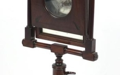 19th century mahogany Zogroscope with magnifying and