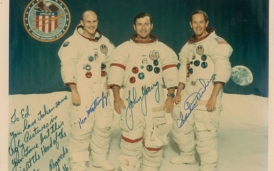Apollo 16 Signed Photograph