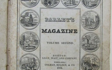 1834 PARLEY'S MAGAZINE ILLUSTRATED AMERICANA BOSTON