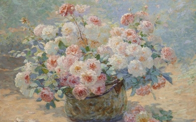 ABBOTT FULLER GRAVES, (American, 1859-1936), Roses, oil
