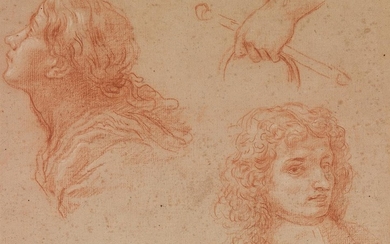 BALDASSARE FRANCESCHINI (Volterra 1611-1689 Florence) A Study of Heads and Hands; Figural Studies....