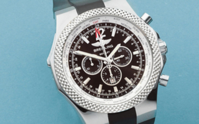 Breitling for Bentley. A stainless steel automatic calendar chronograph wristwatch with world time indication