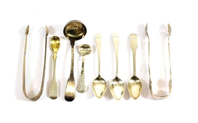 A Collection of Scottish and Scottish Provincial Silver Flatware, comprising:...