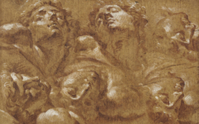 Eduard Dubois (Antwerp 1619-1696 London), Six studies of the heads of Michelangelo’s slaves