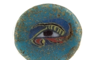 Egyptian Wedjat Eye mosaic glass inlay Ptolemaic Period (ca. 300-50...