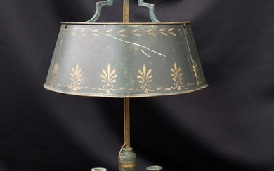 French Bronze Bouillotte Lamp