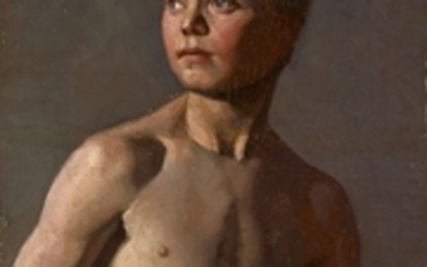 Jørgen ROED Ringsted, 1808 - Copenhague, 1888 Académie de jeune garçon