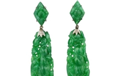 A Pair of Jade Earrings
