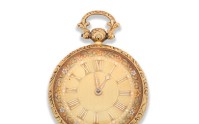 James Simpson, Lincoln. An 18K gold key wind open face pocket watch