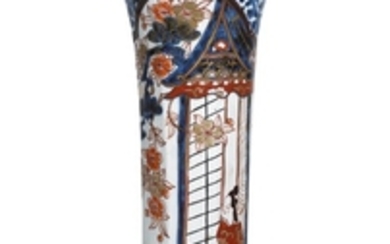 A Japanese Imari beaker vase, Edo Period, 18th century