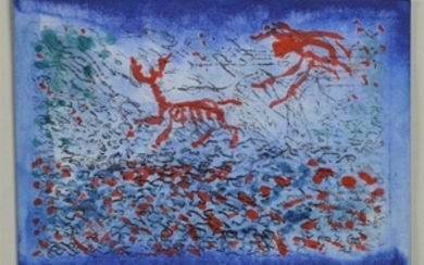 Jens BIRKEMOSE (1943) Composition Aquarelle sur pa…