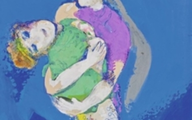 LES AMANTS AU CLAIR DE LUNE, Marc Chagall