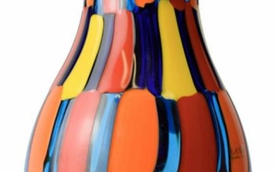 Murano glass vase pezzato