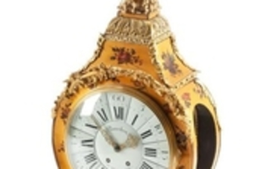 A Regence Style Vernis Martin Decorated Bracket Clock