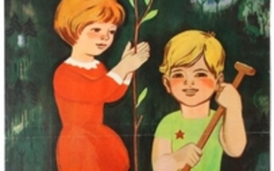 Set 2 Propaganda Posters USSR Love Nature Soviet