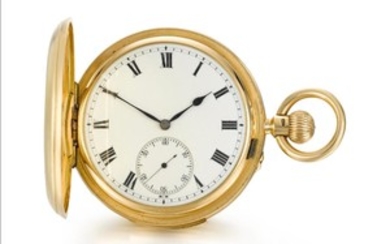 A. SMYTHSON | A YELLOW GOLD HUNTING CASED MINUTE REPEATING WATCH NO 2305 CIRCA 1897