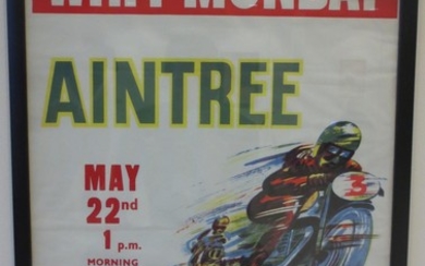 Three Aintree Motorcycle racing posters