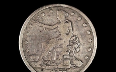 A United States 1877 Trade Dollar Coin