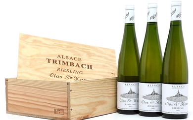 3 bts. Riesling “Clos Ste Hune”, Trimbach 2013 A (hf/in). Owc.