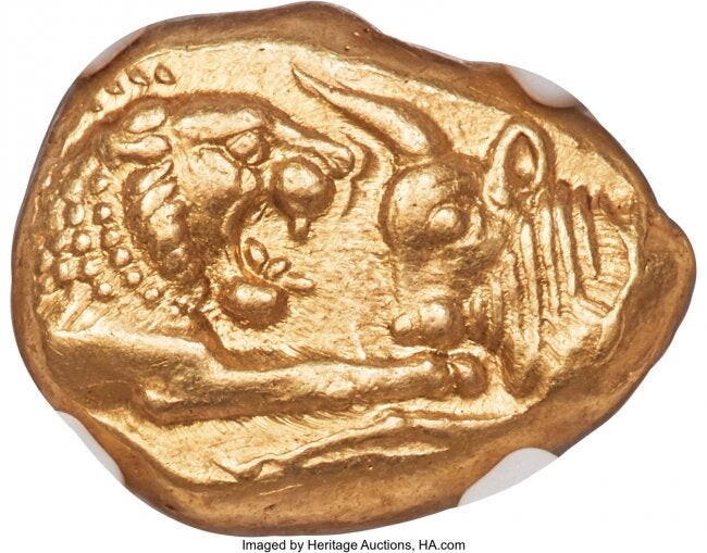 30024: LYDIAN KINGDOM. Croesus (561-546 BC). AV stater