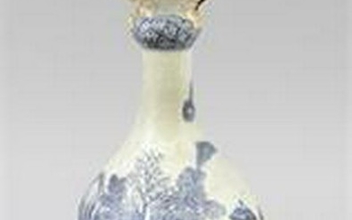 Blue and white bottle vase, China, probably export good