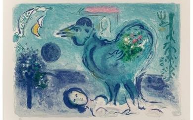 41024: Marc Chagall (1887-1985) Paysage au Coq, from De