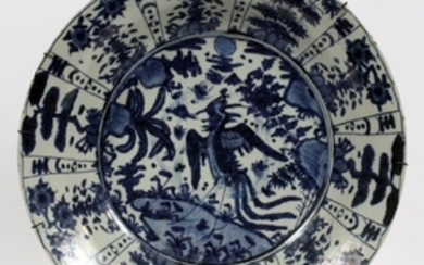 CHINESE, PORCELAIN BLUE & WHITE CHARGER