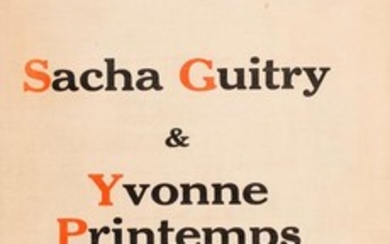 [Sacha GUITRY] Sacha Guitry et Yvonne Printemps De…