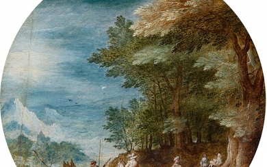 Jan Brueghel the Elder - Forest Landscape with Men at Rest