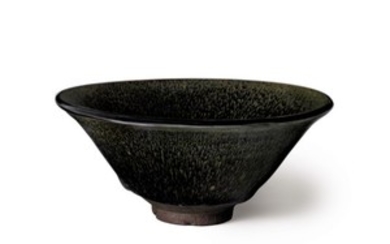 A LARGE JIAN 'HARE'S-FUR' CONICAL TEA BOWL, SOUTHERN SONG DYNASTY (1127-1279)