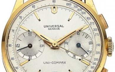 54024: Universal Geneve 18k Uni-Compax Chronograph Wris