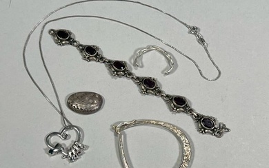 (5pc) MIXED LOT STERLING JEWELRY