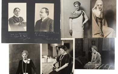 6 photographs of Ethel Barrymore, 1 signed
