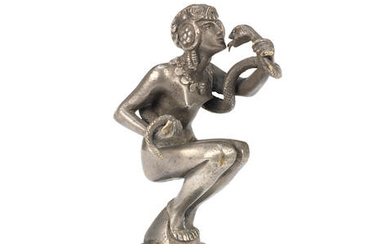 A 'Snake Girl' mascot by M.Podiebrad, French, 1920s