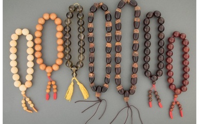 78024: A Group of Seven Strands of Chinese Prayer Beads