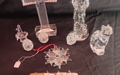 9 Signed Estate Waterford Crystal Glass Pieces