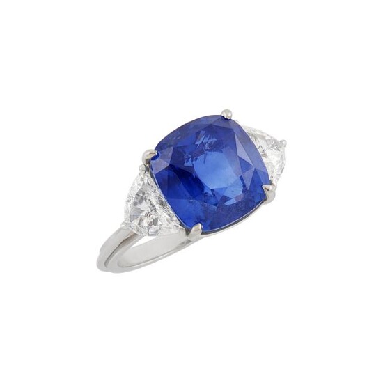 White Gold, Sapphire and Diamond Ring